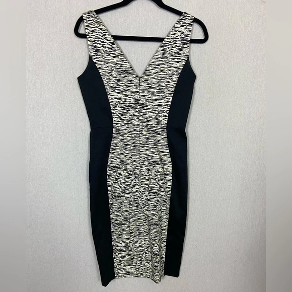 FRENCH CONNECTION  SAHARA WAVE ZEBRA DRESS SZ 6 - Picture 2 of 14